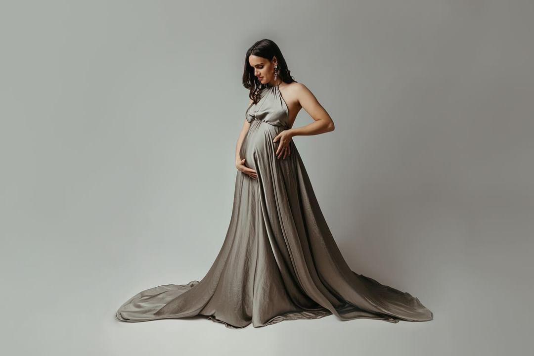 "Olaya" - Vestido de embarazada para sesión de fotos - Imagen 3