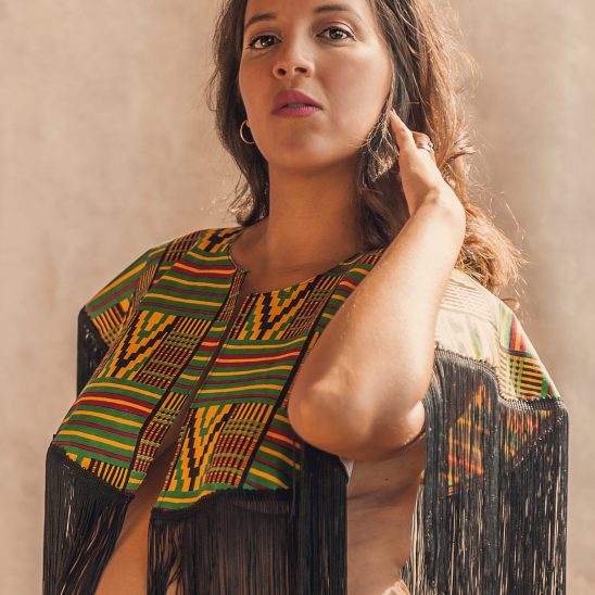 Conjunto "Kenia" - Capa con braguita para sesión de fotos
