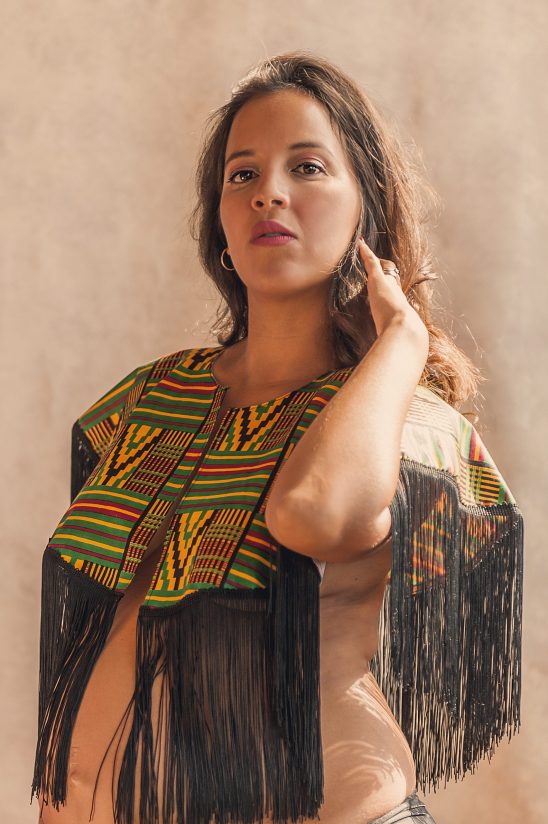 Conjunto "Kenia" - Capa con braguita para sesión de fotos