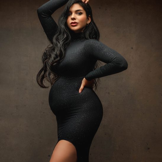 Alexandra vestido para sesión de fotos premamá