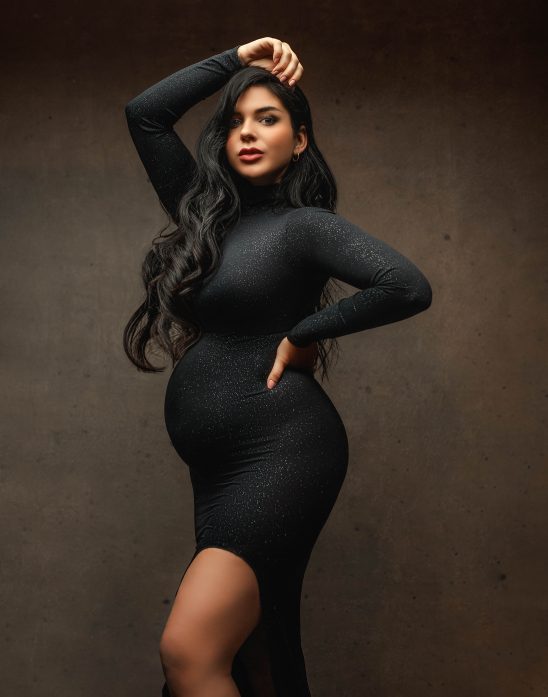 Alexandra vestido para sesión de fotos premamá