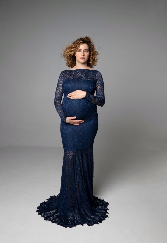 "Delfina" - Vestido de embarazada para sesión de fotos - Imagen 4