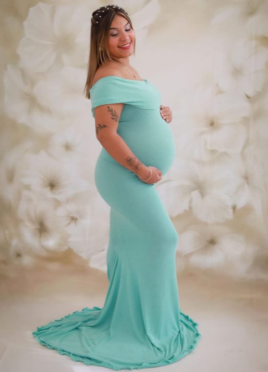 "Rocio" - Vestido palabra de honor para sesión de fotos