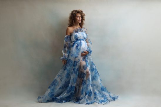 "Mia" vestido de embarazo para sesiones de fotos